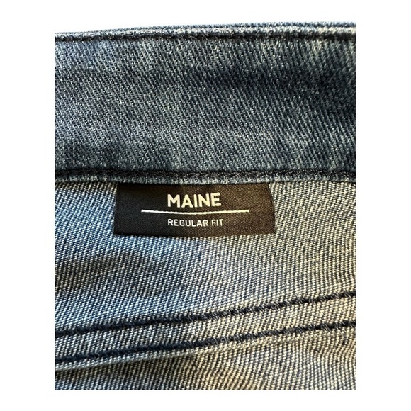 HUGO BOSS Maine Men’s Regular Fit Stretch Blue Jean Pants - Size 36/34 - Picture 10 of 16